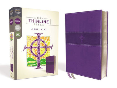 NRSV Thinline Bible, Purple, Large Print - Re-vived