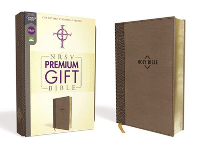 NRSV Premium Gift Bible, Brown, Comfort Print - Re-vived