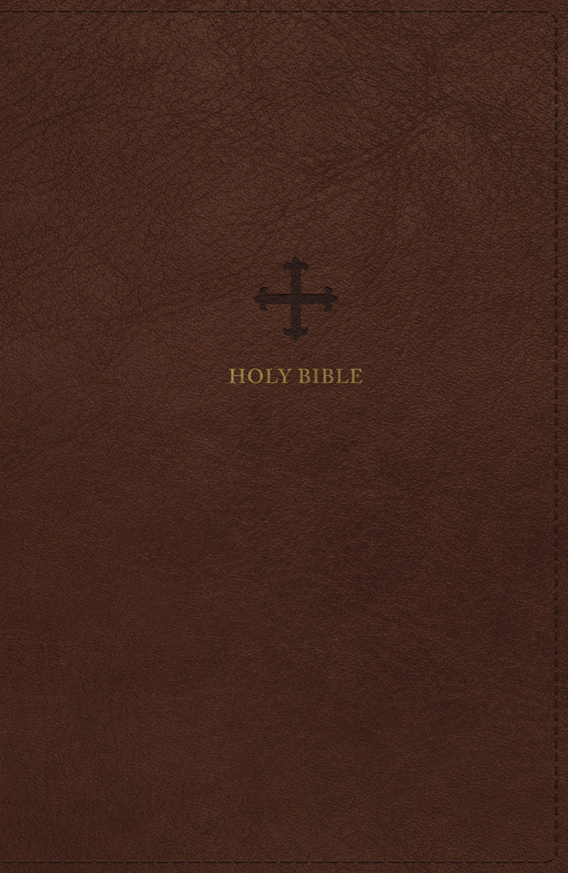 NRSV Personal Size Catholic Bible, Brown, Comfort Print