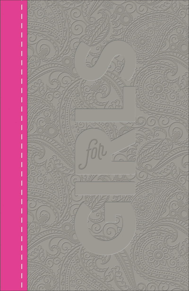 CSB Study Bible For Girls, Pewter/Pink, Paisley Design