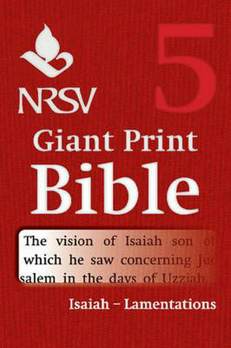 NRSV Giant Print Bible: Isaiah-Lamentations