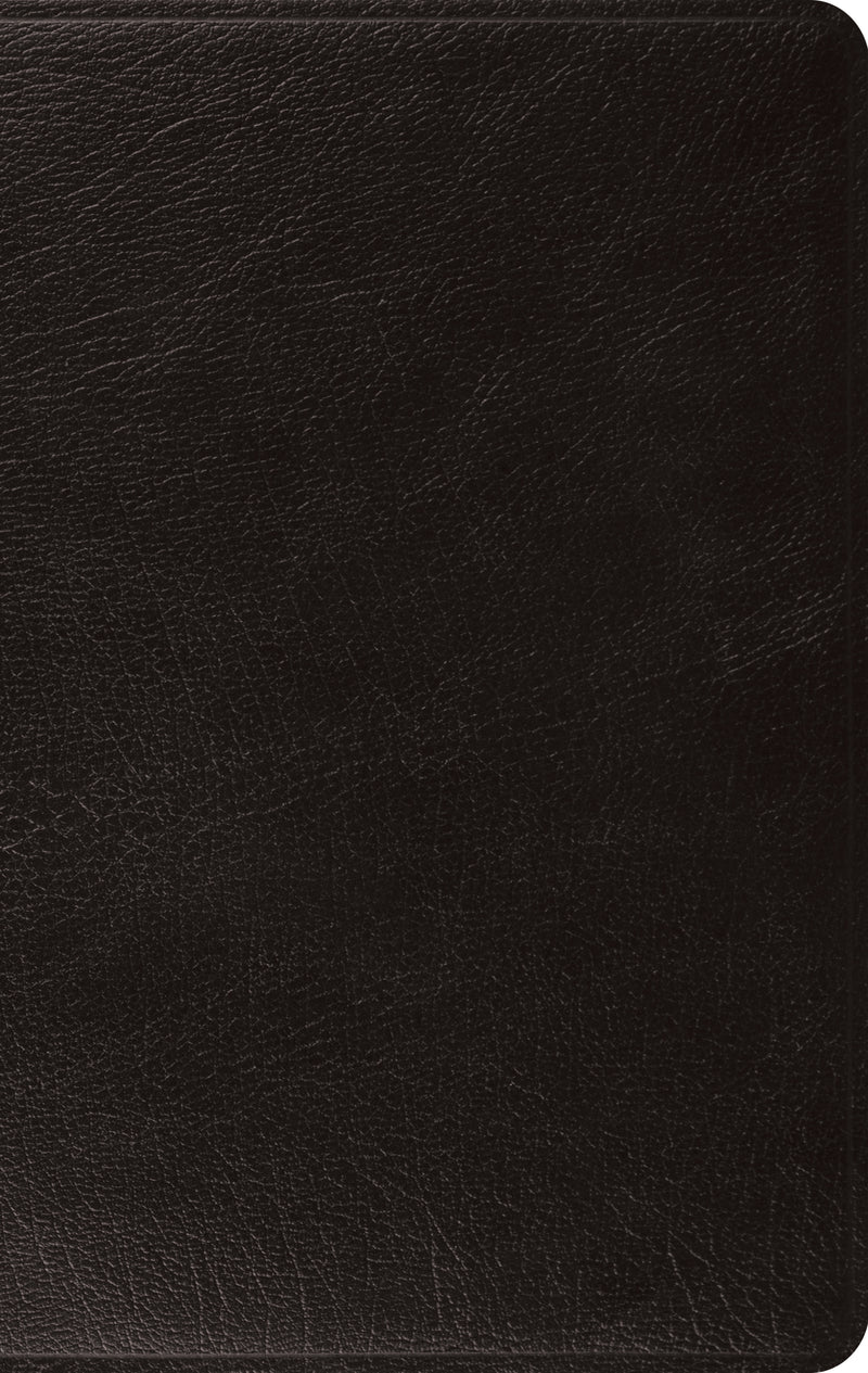 ESV: Large Print, Thinline Bible, Genuine Leather, Black - Re-vived