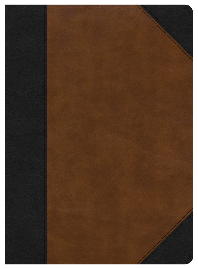 CSB Study Bible, Black/Tan LeatherTouch - Re-vived