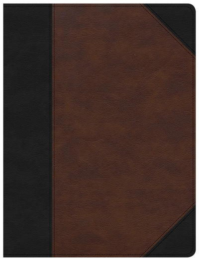 CSB Tony Evans Study Bible, Black/Brown LeatherTouch, Indexe - Re-vived