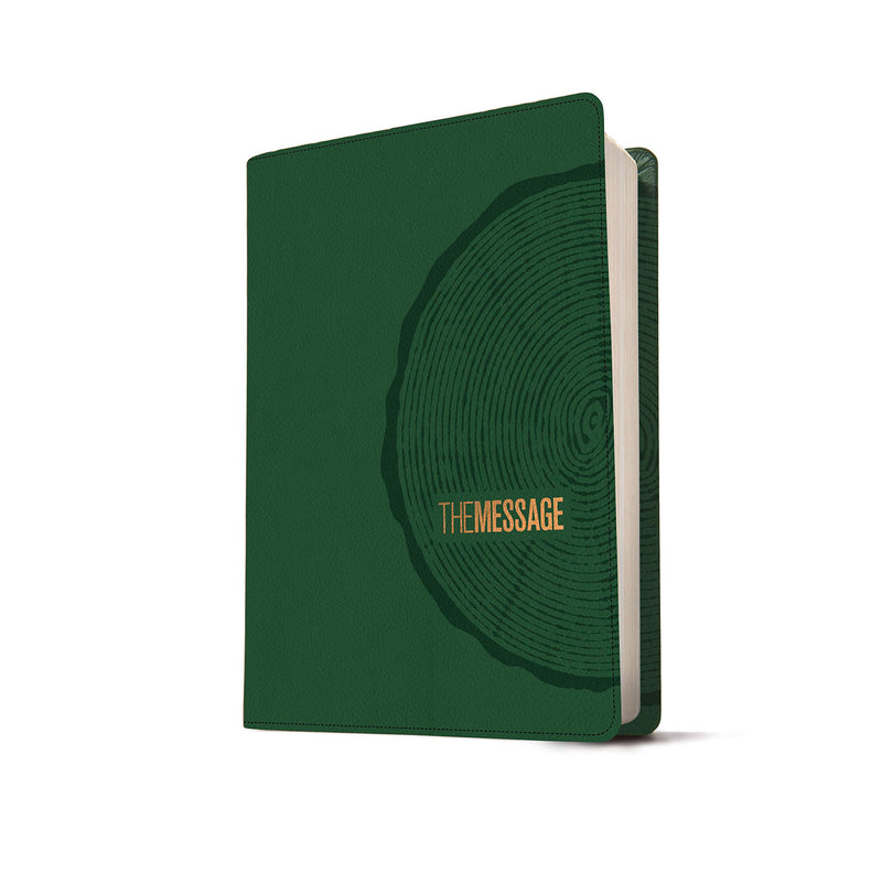 Message Deluxe Gift Bible, Large Print, Green