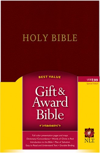 NLT Gift And Award Bible, Burgundy