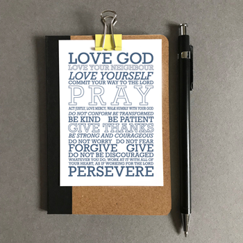 Love God (Grey) - Mini Card - Re-vived