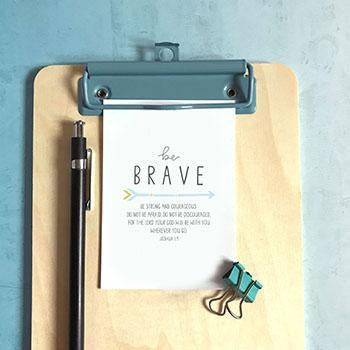 Be Brave  (Arrow) - Mini Card - Re-vived