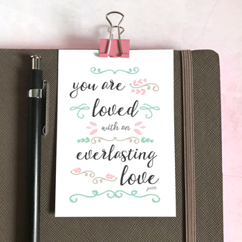 You Are Loved - Mini Card - Re-vived