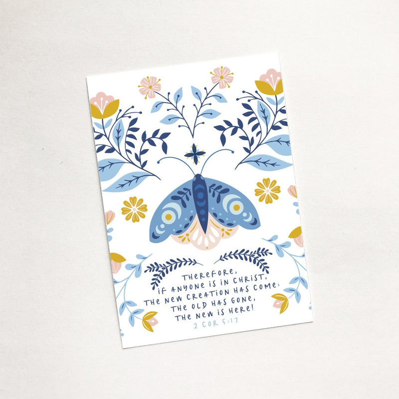 New Creation (Moth) - Mini Card