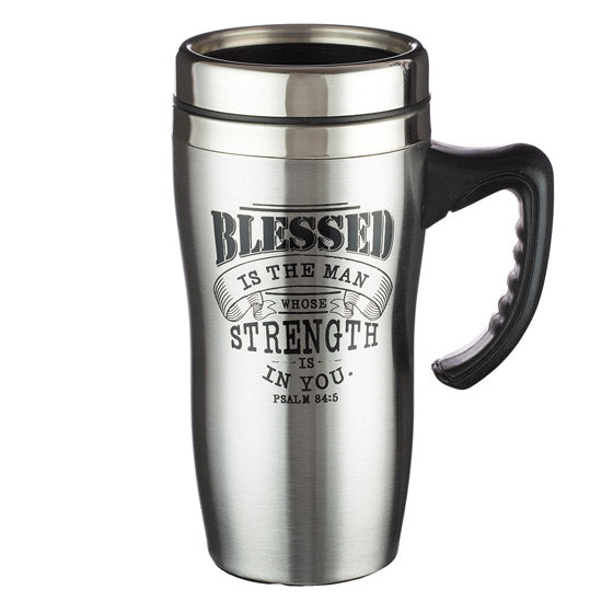 Blessed Stainless Steel Mug with Handle