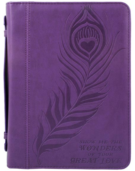 Bible Cover Great Love Imitation Leather, Large - Re-vived
