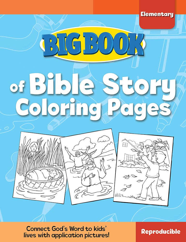 Big Book of Bible Story Colouring Pages for Elementary Kids - Re-vived