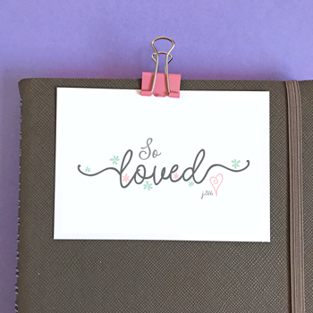 So Loved - Mini Card - Re-vived