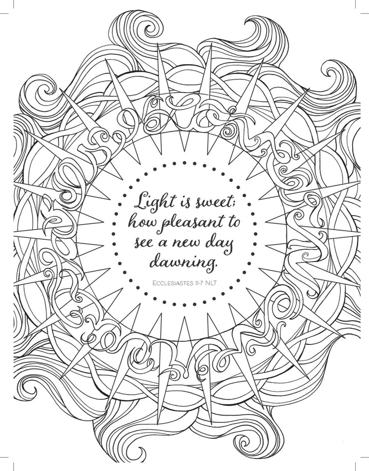 Rise and Shine Adult Colouring Book - Re-vived