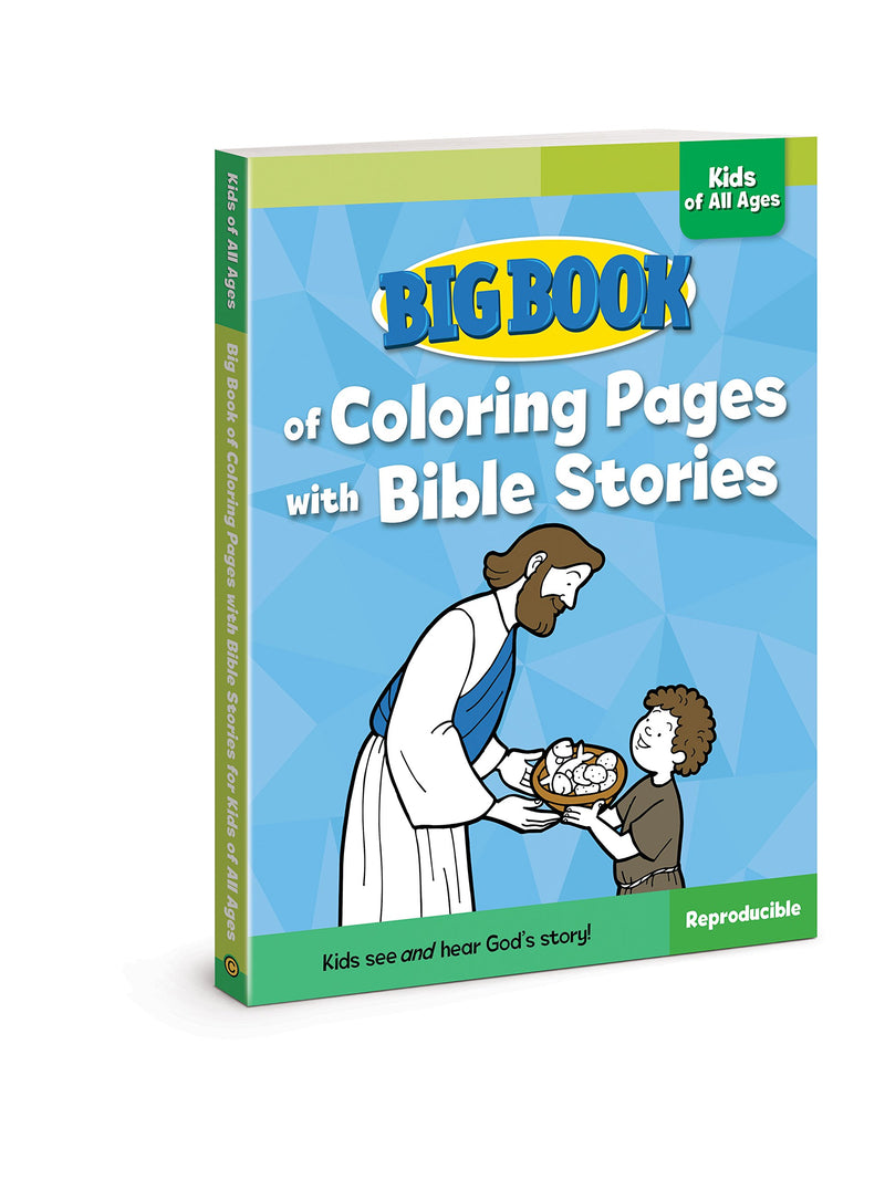 Big Book of Colouring Pages with Bible Stories for Kids of All Ages - Re-vived