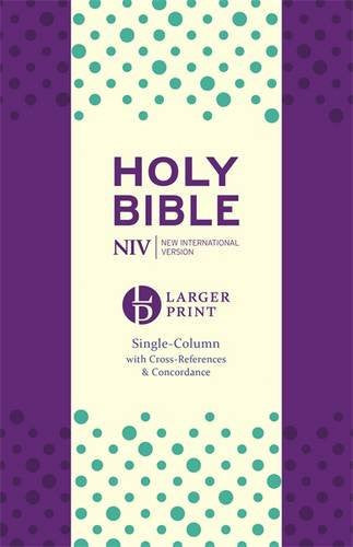 NIV Larger Print Compact Single Column Reference Bible - Re-vived