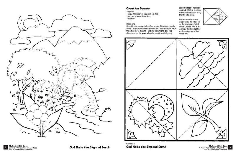 Big Book of Bible Story Colouring Activities for Early Childhood - Re-vived