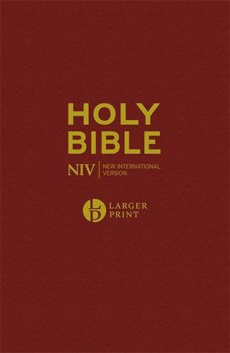 NIV Larger Print Bible, Burgundy - Re-vived