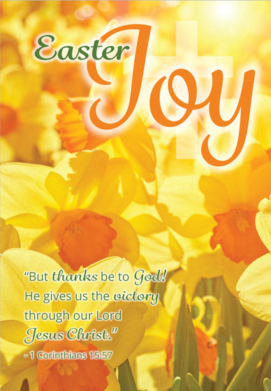 Joy/Daffodils Easter Cards (pack of 5) - Re-vived