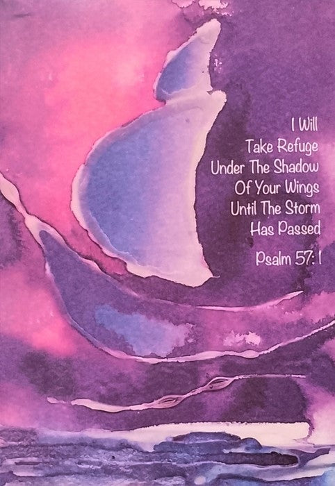 Boat- I Will Take Refuge (Psalm 57) Card