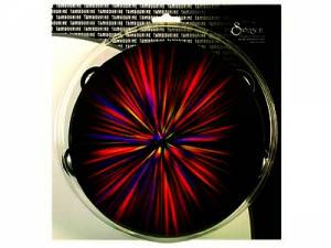 Starburst Tambourine Red 8"