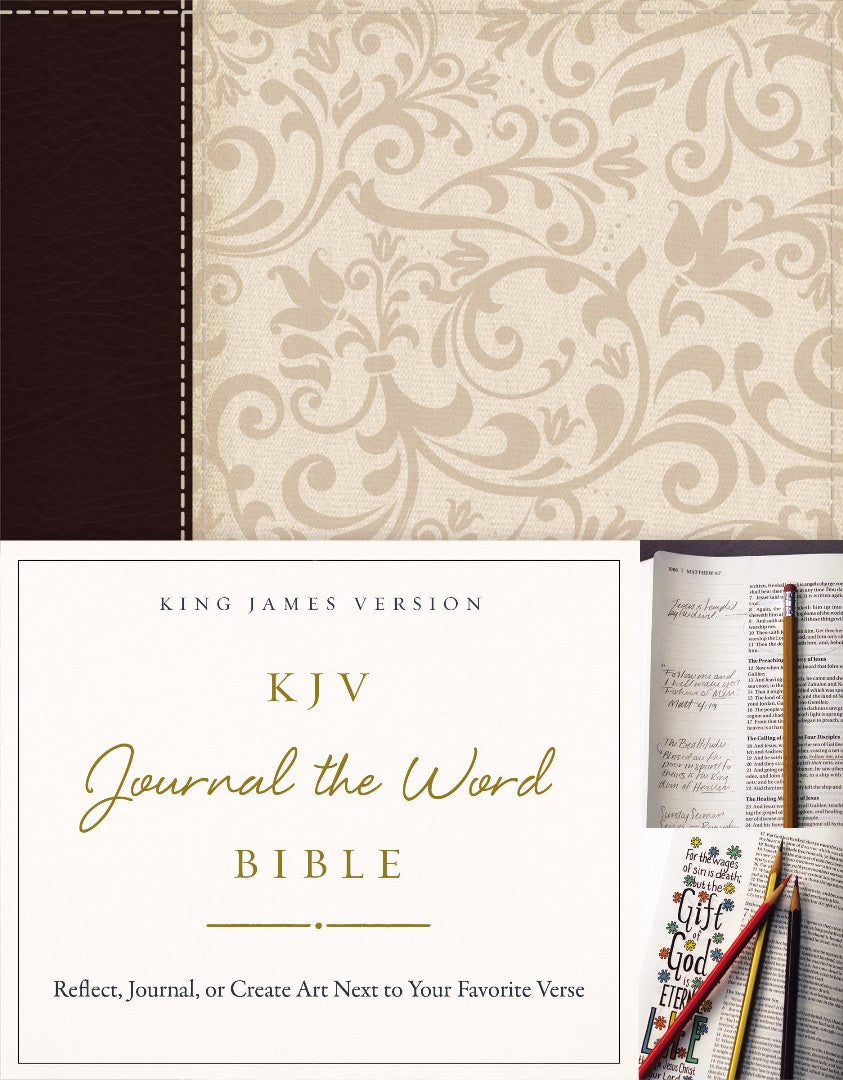 KJV Journal the Word Bible IL Brown/Cream