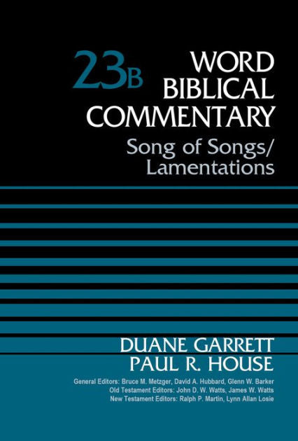 Song Of Songs And Lamentations, Volume 23B