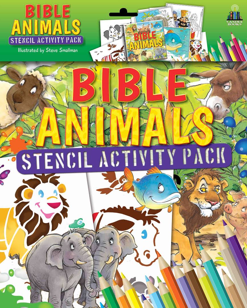 Bible Animals Stencil Activity Book