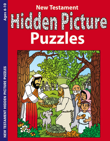 New Testament Hidden Picture Puzzles Activity Book - Re-vived