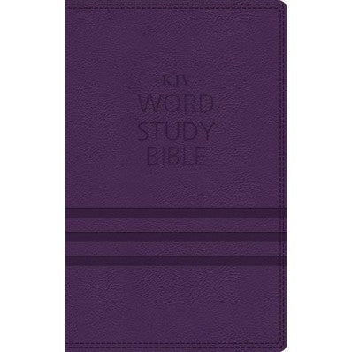 KJV Word Study Bible, Imitation Leather, Purple, Indexed