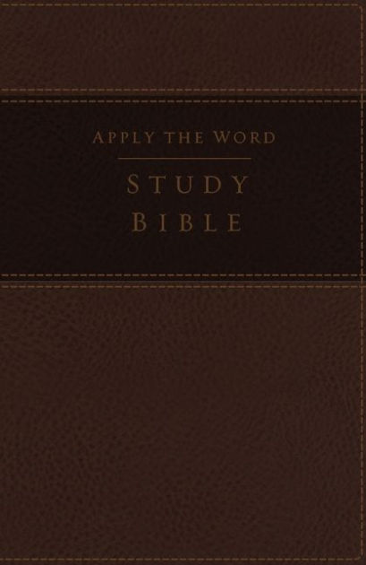 NKJV: Apply The Word Study Bible, Large Print, Brown