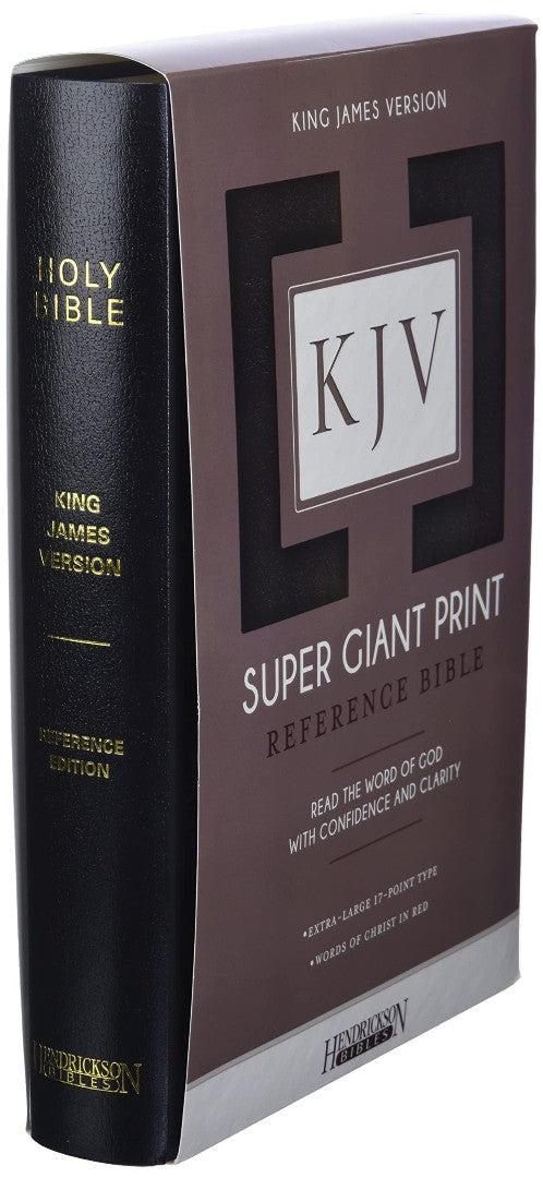 KJV Super Giant Print Reference Bible, Black