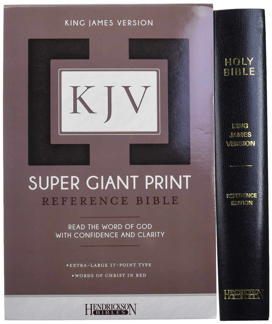 KJV Super Giant Print Reference Bible, Black