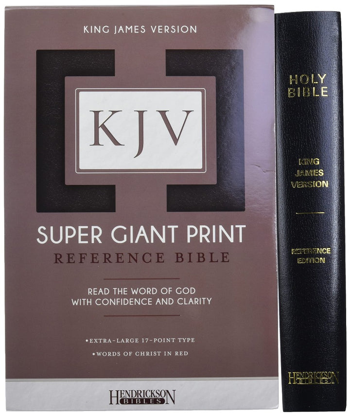 KJV Super Giant Print Reference Bible, Black