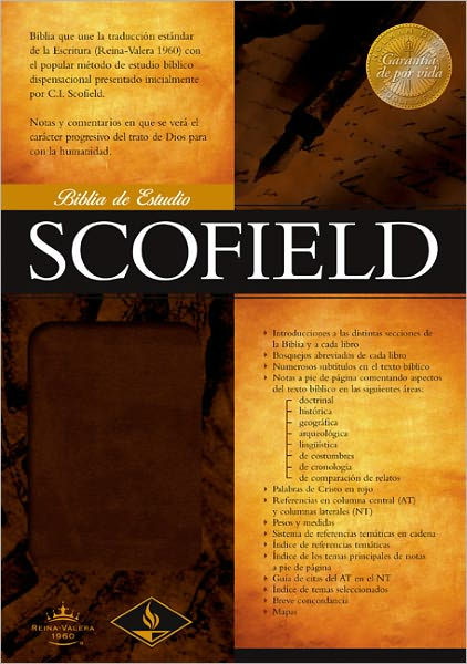 RVR 1960 Biblia de Estudio Scofield, chocolate imitación pie