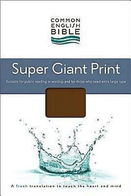 CEB Super Giant Print Bible, Padded Brown Hardcover