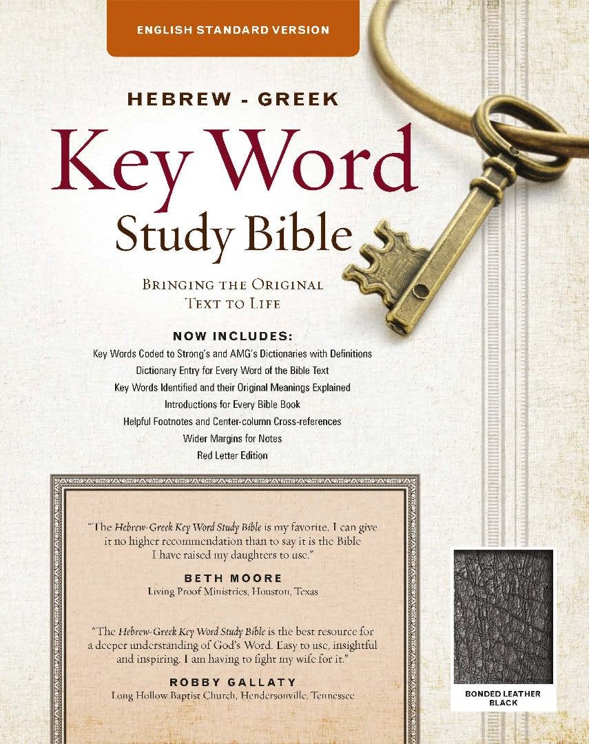 The ESV Hebrew-Greek Key Word Study Bible Black