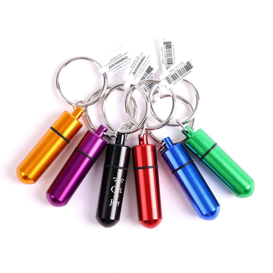 Keyring Oil of Joy Vial - 2 Inch Small (Pack of 6)