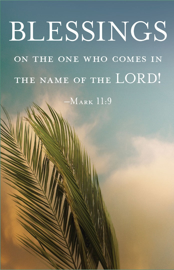 Blessings Palm Sunday Bulletin (Pkg of 50)