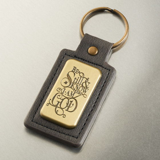 Be Still Keyring in Tin