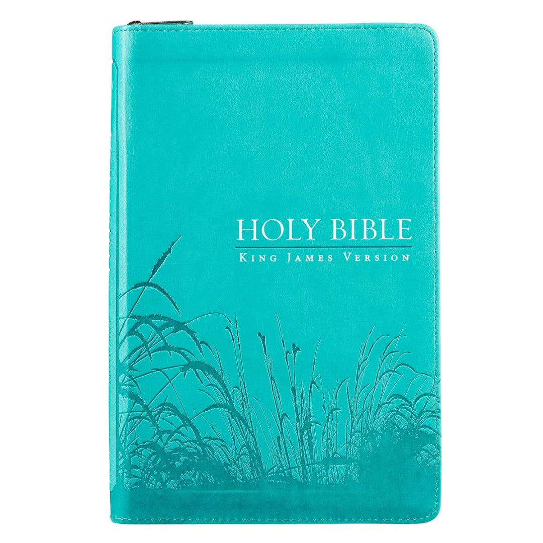 KJV Gift Bible, Turquoise, Thumb Indexed