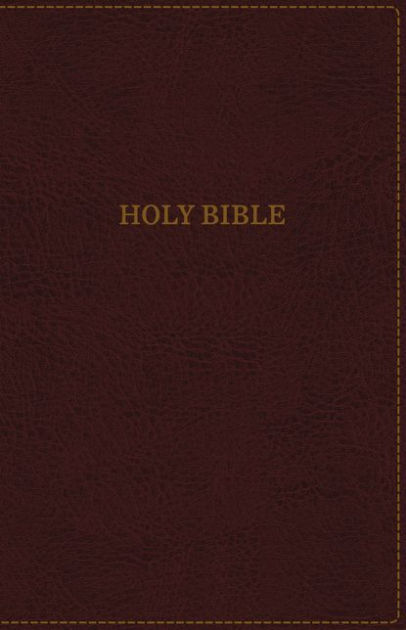 KJV Thinline Bible, Burgundy, Indexed, Red Letter Edition