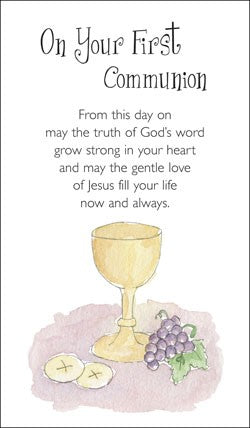 On Your First Communion Prayer Cards - Re-vived
