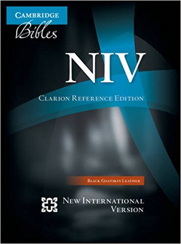 NIV Clarion Reference Edition Goatskin Black