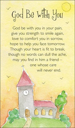 God Be With You Prayer Cards (pack of 20) - Re-vived