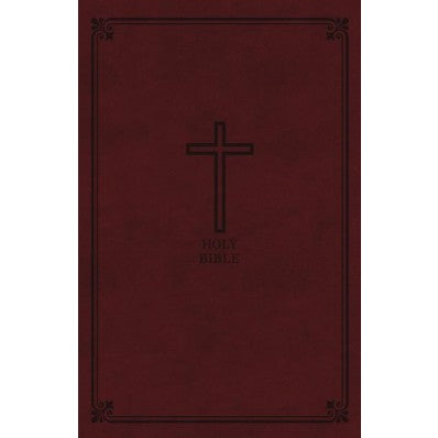 KJV Reference Bible, Burgundy, Personal Size Giant Print - Re-vived