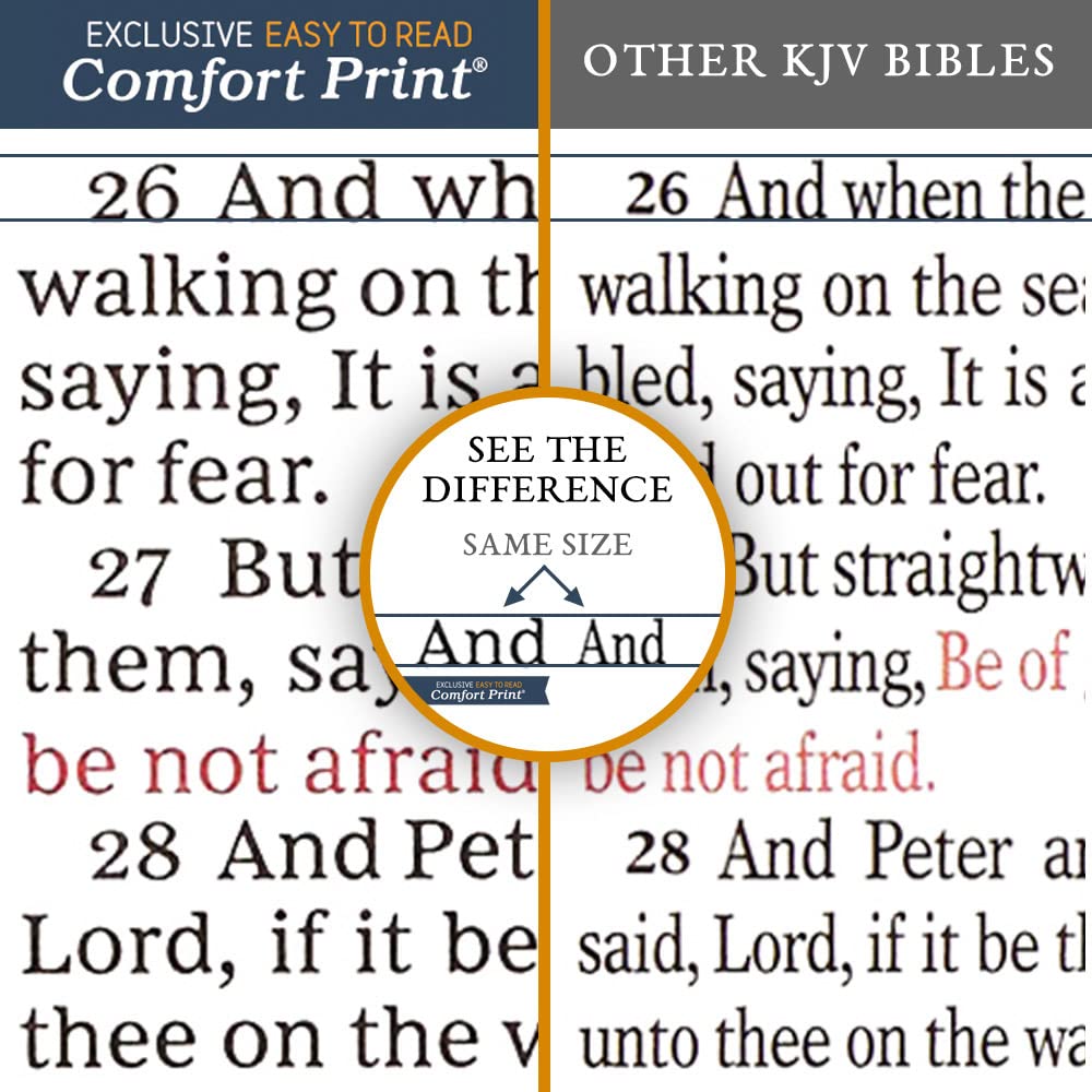 KJV Reference Bible, Burgundy, Personal Size Giant Print