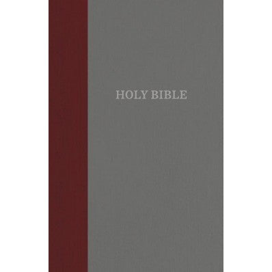 KJV Thinline Reference Bible, Burgundy/Gray, Red Letter - Re-vived