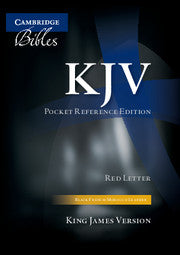 KJV Pocket Reference Bible, Black French Morocco Leather